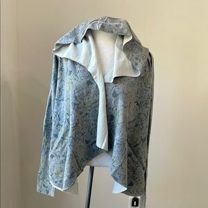 Seneca Rising Blue Cape Jacket Asymmetrical Design